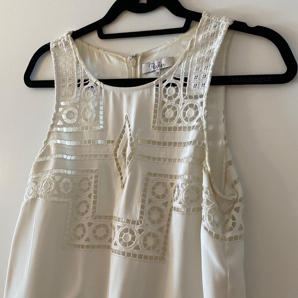 Parker Briana Sleeveless Overlay Romper - Picture 7 of 12